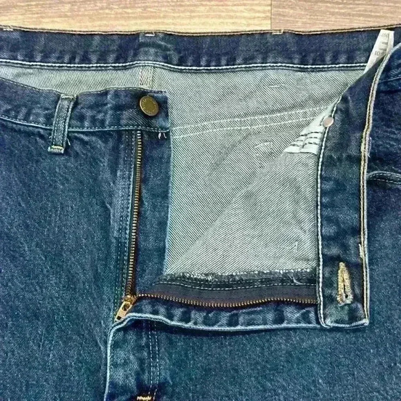 Wrangler Relaxed Fit Straight Jeans Mens Sz 44x30 (Actual 42x30) Casual Cotton - Picture 4 of 9